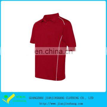 Wholesale Customized Color Polyester Dri Fit Piped Golf Shirt