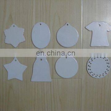 blanks ceramic ornament for sublimation printing