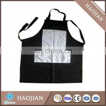 sublimation blank aprons,100%durable cotton with white poly double-pocket,adjustable neck and waist straps