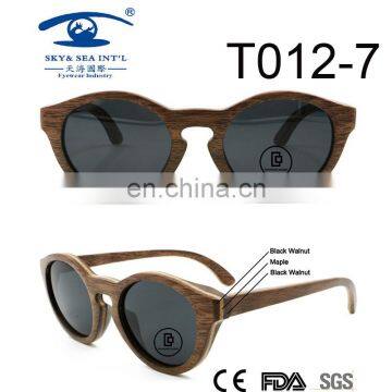 2017blackwalnut best designer fashionable wooden sunglasses
