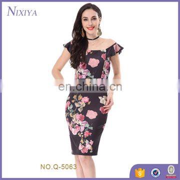 Fashion Slim Women Print Dresses