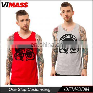 New Cotton Sleeveless Mens Custom Gym Tank Top