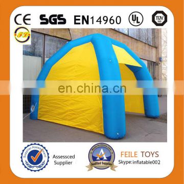 tent with inflatable bottom