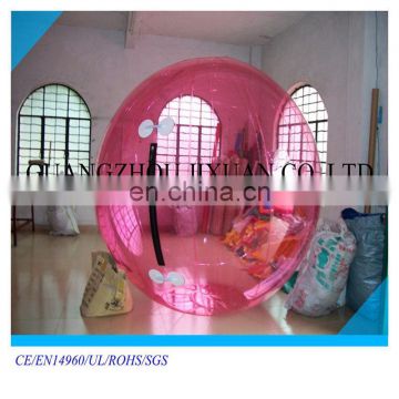 pink color inflatable water bouncing ball,bubble ball water for sale