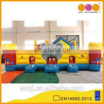 AOQI mouse fun city factory price inflatable fun city kids inflatable amusement park with high quality