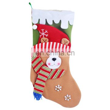 42CM Large Korean Style Cute Cartoon Kid Fashion Design Colorful Christmas Stockings - Reindeer