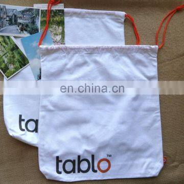 Cheap Cotton Solid Color Bunch of Pocket Custom Recycle Draw String Bag Advertised Shopping Bag Gift Bag photo-4