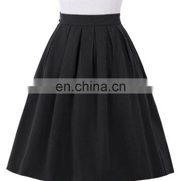 Belle Poque Stock Cotton Spandex Black Vintage 50s Retro Dress Skirt BP000154-1 photo-2