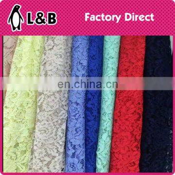 2017 wholesale popular high quality embroidery lace cording fabric