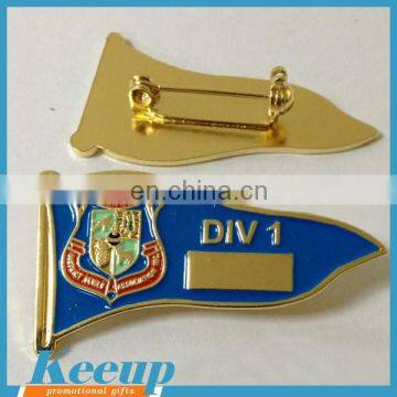 High quality flag sharp cheap custom made metal security pins badges