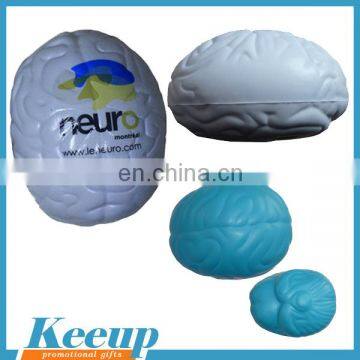 Promotional cheap PU foam brain stress ball/Anti stress relievers