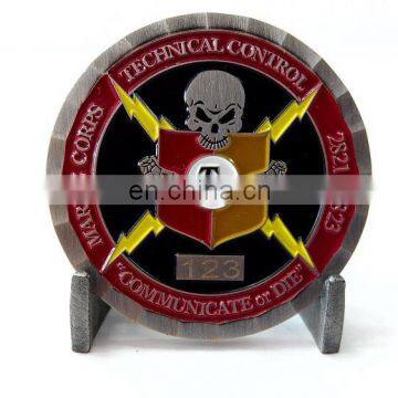 38mm Zinc alloy coin stand for display medal or coin