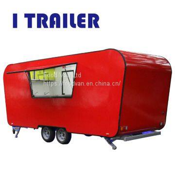 Chinese Fiberglass Food Caravan With Big Wheels photo-4