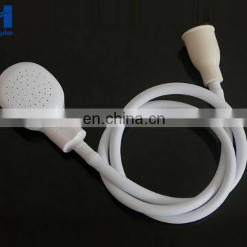 Shower Head With Slip On Spout Bath and Shampoo Spray Faucet-to-Shower Converter Pet Handheld Showerhead, White photo-2