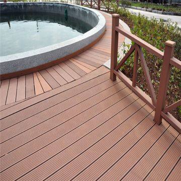 Grey WPC Waterproof Interlocking Composite Decking Floor Board Outdoor