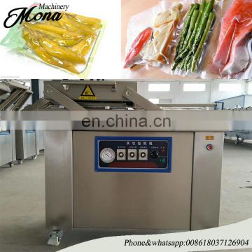 2017 DZ-400/2S double chambers stainless steel snack food rice beef vacuum sealer packing machine