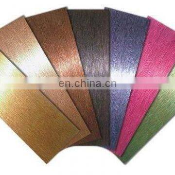 304 / 316 Both side color brushed stainless steel sheets