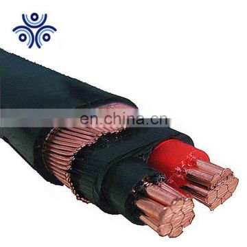 UL listed  AWG Size Service Entrance Cable SER SEU Copper Conductor 2 Core Concentric Cable