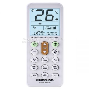 K-2080E A/C Remote Control LED Display Universal Air Conditioner Controller IR Remote Control