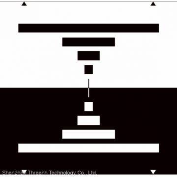 Sine Image Bar Test Chart for Checking the Transmission Characteristics of TV Cameras