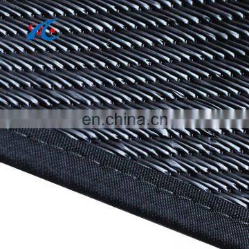 Black Outdoor Rugs Recycled Plastic Cheap Straw Mat pp Woven Carpet photo-4