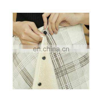 Wholesale 2019 New Design Japan Plaid Scarf Winter Sherpa Shawl