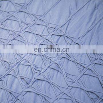 Washable Durable Navy Solid Color Quilt 100%cotton Coverlet Bed-cover With Pinch Pleated Ruffled photo-4