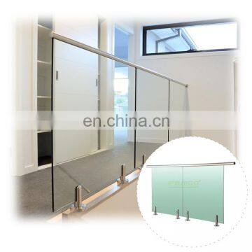 Construction Balustrade Strengthened Handrail Durable Frameless Glass Railing photo-3