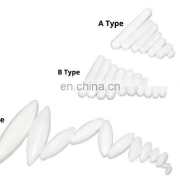 Laboratory Magnetic Stirrer Mixer Stir Bars Without Pivot Ring Plain Stirring White Te-flon Spinbars