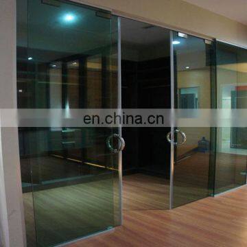 impact glass entry doors china supplier double tempered glass sliding doors