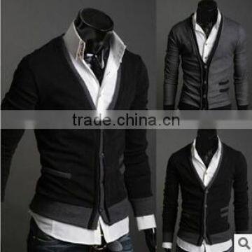 2015 v neck cultivate one's morality cardigan long sleeved shirts sweater men                        
                                                Quality Choice