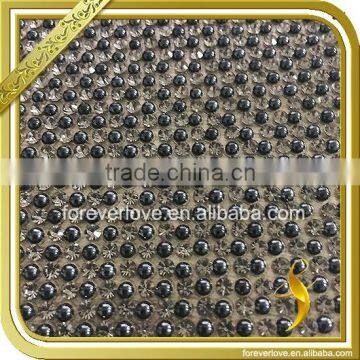 Wholesale aluminum sticker rhienstone sheet shoes accessories hot fix rhinestone mesh FRM-206