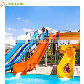 Aqua Park Slide, Water Park Open Flume Slide Fiberglass