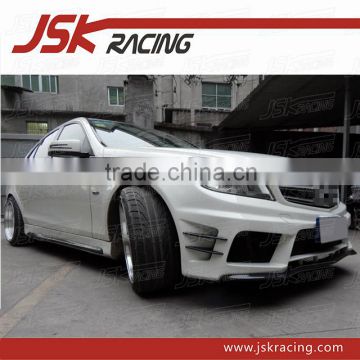 2011-2013 P DESIGN STYLE HALF CARBON FIBER BODY KIT FOR MERCEDS BENZ C-CLASS W204 AMG C63(JSK060153)