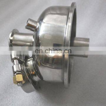 Санитарная полусферическая крышка с смотровым стеклом и штуцером типа MNPT с ключевым соединением для экстрактора бутана photo-6