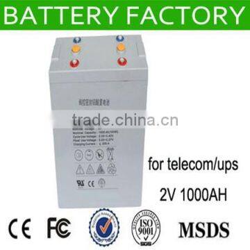 free maintenancedeep cycle batteries2v 1000ah solar baterry 2v 1000ahbattery bank for UPS