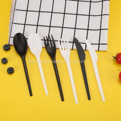 Disposbale pla plastic cutlery CPLA plastic fork, CPLA plastic knife, CPLA plastic spoon
