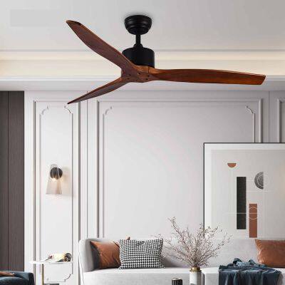 Modern Lamp Wood Chandlier Dimmable Iron Led Chandelier Fan Ceiling Fan Light photo-2