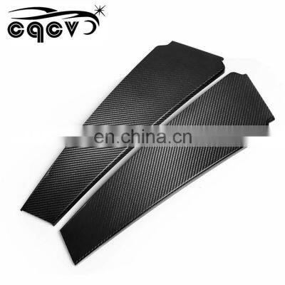 carbon fiber window pillar trims for Maserati Ghibli M157 with hood sticker door decorative trims