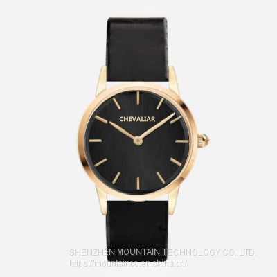 Stainless Steel Fashion Women Ultrathin Watches Man Quartz Watch photo-4