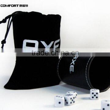 High Luxury Durable Round Leather Dice Cup photo-2