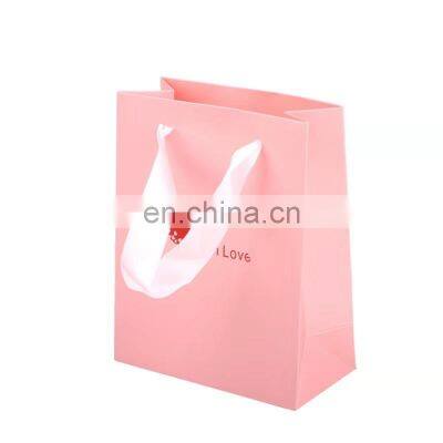 Luxury clothing paper packing with custom print logo shopping bags