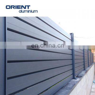 cloture en aluminium Aluminiumzaun aluminiumhegn slat fence