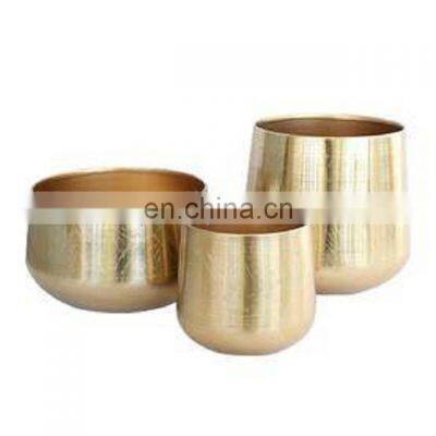 sets of metal flower pots