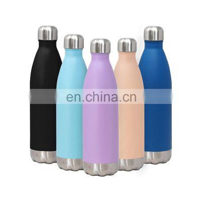 Custom private label stainless steel metal sports drink water bottle