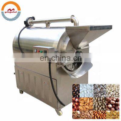 Automatic commercial bean roasting machine auto industrial electric gas beans rotary drum roaster oven machines price for sale