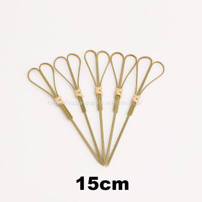 New style Craft heart shape bamboo sticks Decorative Bamboo Heart Picks