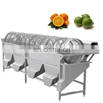 Automatic orange, apple and lemon round fruit sieving machine