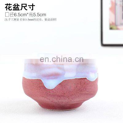 Multi Colors Small Matte Ceramic Flower Pots And Planters Mini Flower Pots Ceramic Pot