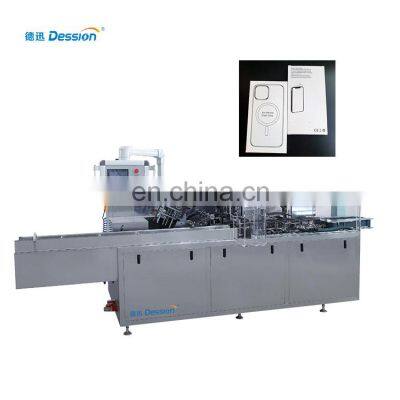 Automatic mobile phone case packaging box cartoning machine supplier
